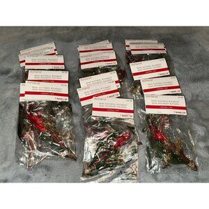 $3 for $15 Ashland Mini Nature Christmas Holiday Bouquet Lot of 18